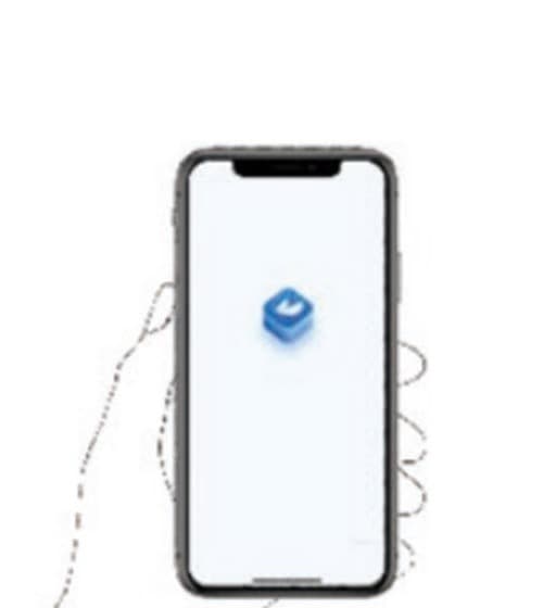 Phone displaying the ViPlex application startup screen